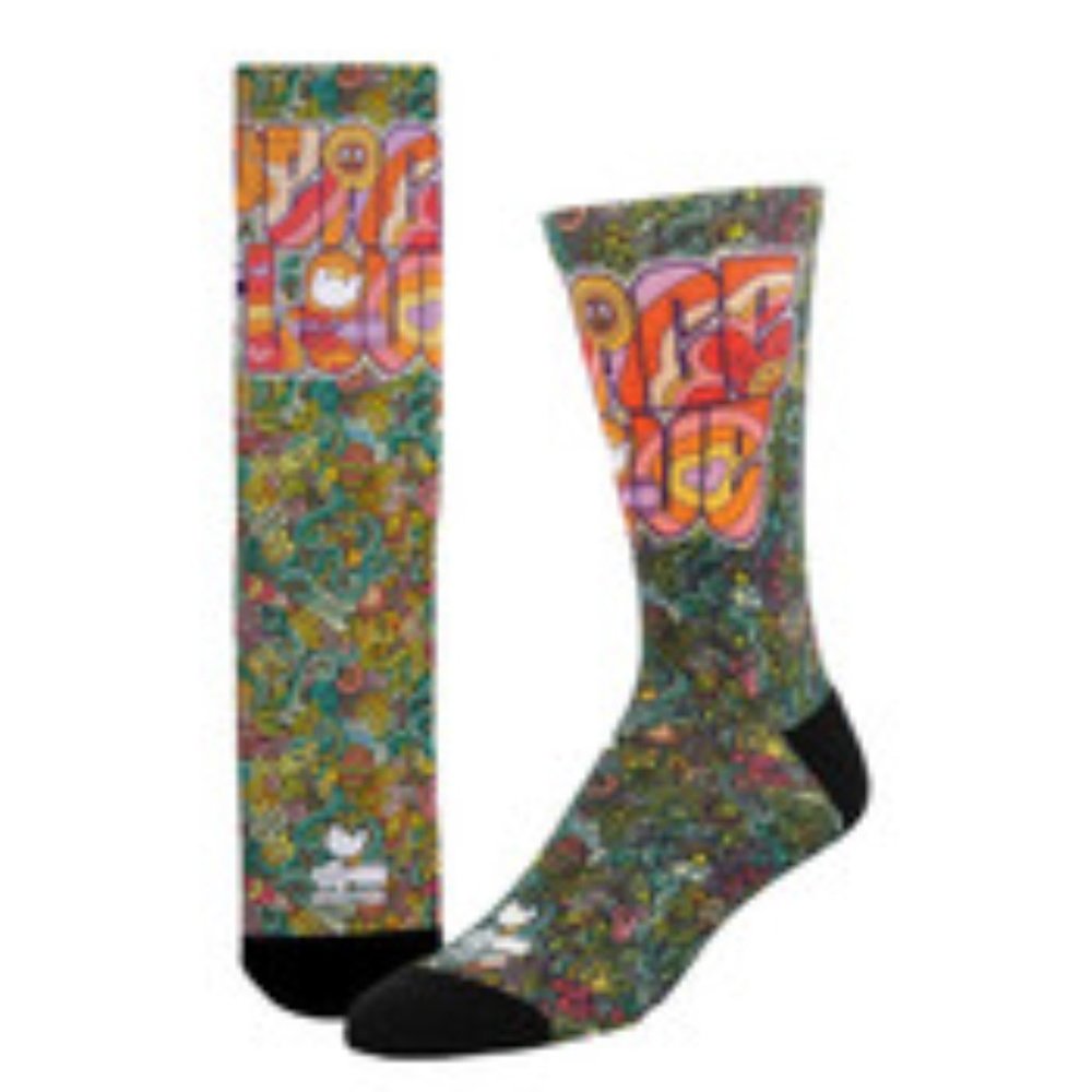 Peace & Love Woodstock Socks - All New
